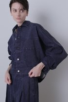 【ヒューエルミュージアム/hueLe Museum】の【STUMBLY】Big Silhouette Denim Jacket 人気、トレンドファッション・服の通販 founy(ファニー) ファッション Fashion レディースファッション Fashion for Women アウター Coat / Outerwear Collection レディースジャケット・軽アウター Jackets ジャケット Jacket, Outerwear パターン Pattern, Design Print ポンチョ Poncho, Cape Style thumbnail ネイビー|ID: prp329100004872795 ipo3291000000036344384