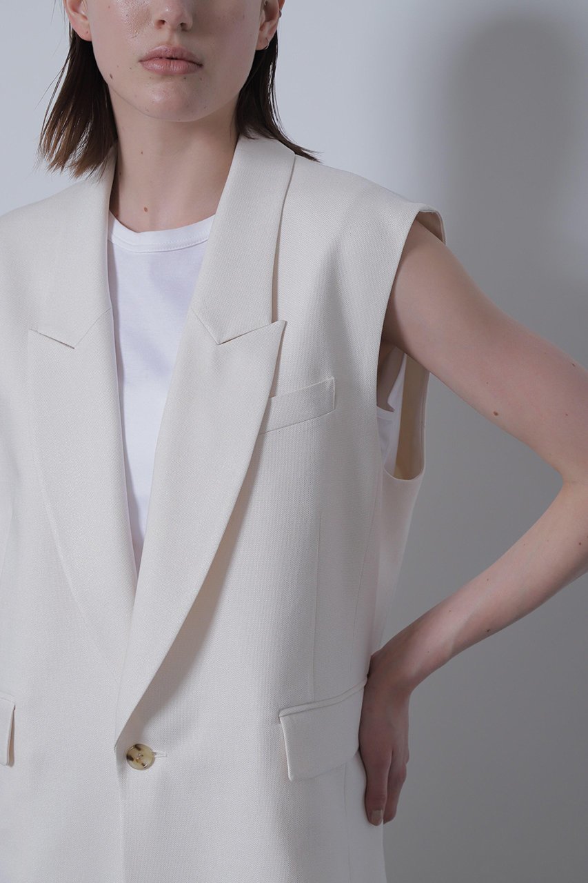 【ヒューエルミュージアム/hueLe Museum】の【STUMBLY】New Sleeveless Jacket 人気、トレンドファッション・服の通販 founy(ファニー) ファッション Fashion レディースファッション Fashion for Women アウター Coat / Outerwear Collection レディースジャケット・軽アウター Jackets ジャケット Jacket, Outerwear ベスト Vest, Waistcoat ボックス Boxy, Box Shape other-7|ID: prp329100004872798 ipo3291000000036344414