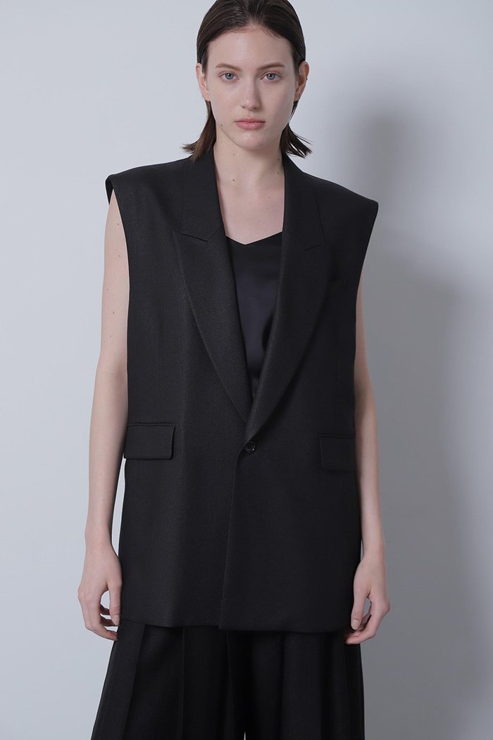 【ヒューエルミュージアム/hueLe Museum】の【STUMBLY】New Sleeveless Jacket インテリア・キッズ・メンズ・レディースファッション・服の通販 founy(ファウニー) https://founy.com/ ファッション Fashion レディースファッション Fashion for Women アウター Coat / Outerwear Collection レディースジャケット・軽アウター Jackets ジャケット Jacket, Outerwear ベスト Vest, Waistcoat ボックス Boxy, Box Shape |ID: prp329100004872798 ipo3291000000037238119