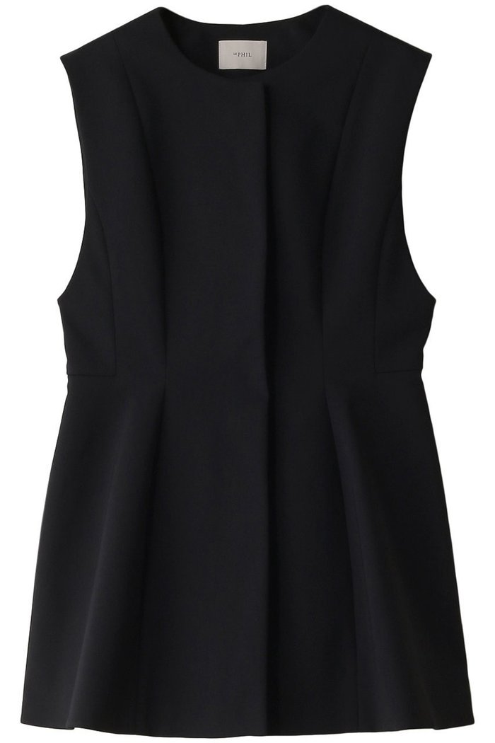 【ル フィル/LE PHIL】のダブルクロスペプラムジレ インテリア・キッズ・メンズ・レディースファッション・服の通販 founy(ファニー) https://founy.com/ ファッション Fashion レディースファッション Fashion for Women アウター Coat / Outerwear Collection レディースジャケット・軽アウター Jackets インナー Innerwear コンパクト Compact, Small Size ジャケット Jacket, Outerwear ストレッチ Stretch, Stretchy Fabric ノースリーブ Sleeveless, No-Sleeve パターン Pattern, Design Print フォルム Silhouette, Form ベスト Vest, Waistcoat |ID: prp329100004872799 ipo3291000000036344416