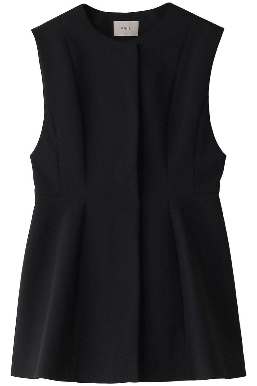 【ル フィル/LE PHIL】のダブルクロスペプラムジレ 人気、トレンドファッション・服の通販 founy(ファニー) 　ファッション　Fashion　レディースファッション　Fashion for Women　アウター　Coat / Outerwear Collection　レディースジャケット・軽アウター　Jackets　インナー　Innerwear　コンパクト　Compact, Small Size　ジャケット　Jacket, Outerwear　ストレッチ　Stretch, Stretchy Fabric　ノースリーブ　Sleeveless, No-Sleeve　パターン　Pattern, Design Print　フォルム　Silhouette, Form　ベスト　Vest, Waistcoat　 other-1|ID: prp329100004872799 ipo3291000000036344416