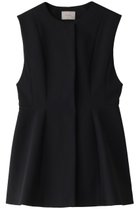 【ル フィル/LE PHIL】のダブルクロスペプラムジレ 人気、トレンドファッション・服の通販 founy(ファニー) ファッション Fashion レディースファッション Fashion for Women アウター Coat / Outerwear Collection レディースジャケット・軽アウター Jackets インナー Innerwear コンパクト Compact, Small Size ジャケット Jacket, Outerwear ストレッチ Stretch, Stretchy Fabric ノースリーブ Sleeveless, No-Sleeve パターン Pattern, Design Print フォルム Silhouette, Form ベスト Vest, Waistcoat thumbnail ブラック|ID: prp329100004872799 ipo3291000000036344417