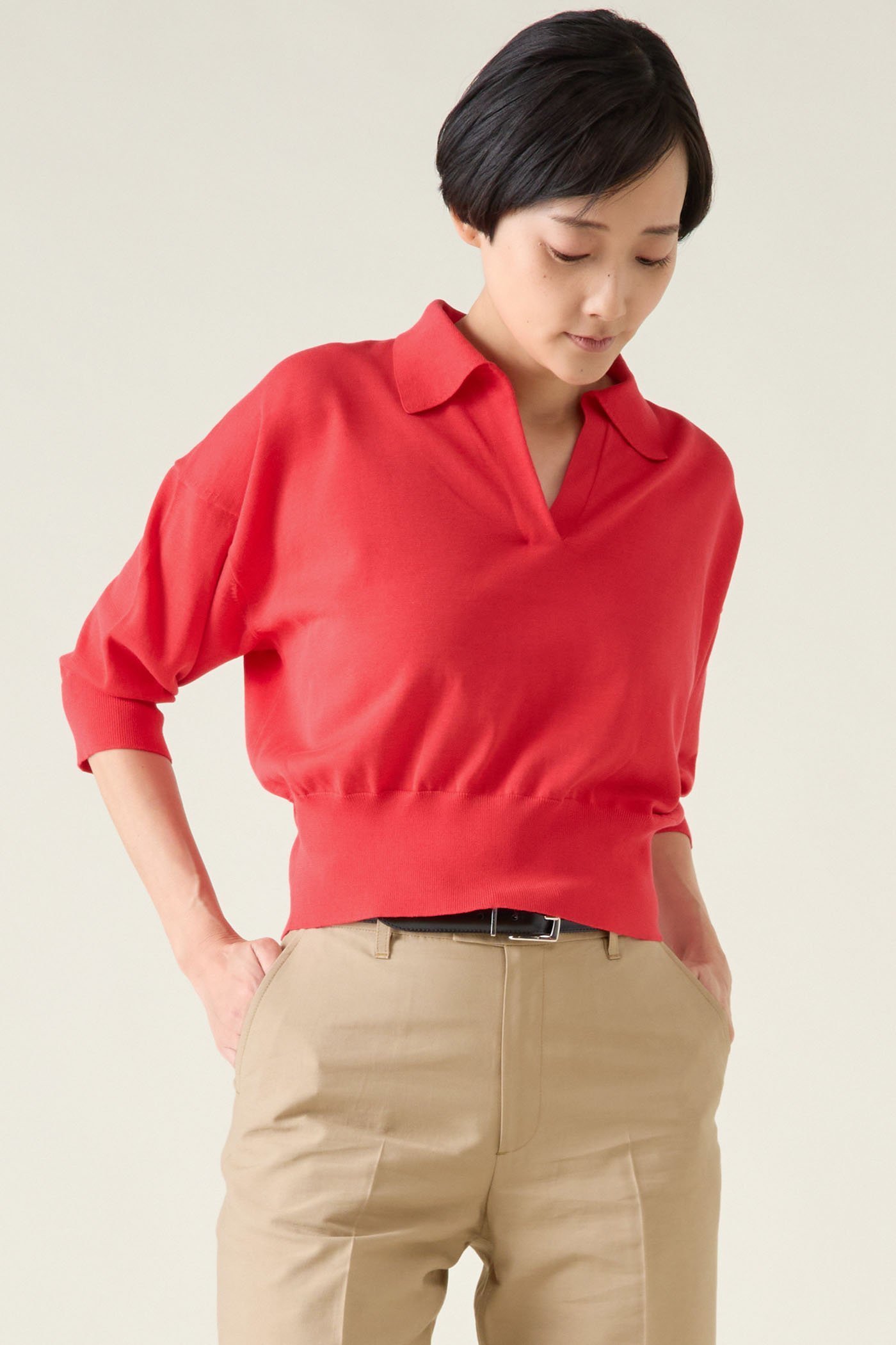 【マルティニーク/martinique】のESSENTIALスキッパープルオーバー 人気、トレンドファッション・服の通販 founy(ファニー) ファッション Fashion レディースファッション Fashion for Women トップス・カットソー Cut & Sew Tops ニット Knit Tops & Sweaters カジュアルプルオーバー・ニットトップス Pullovers & Knit Tops / Casual Pullovers おすすめ Recommended / Our Picks スキッパー Skipper, Open Collar 春 Spring other-1|ID: prp329100004872807 ipo3291000000036344526