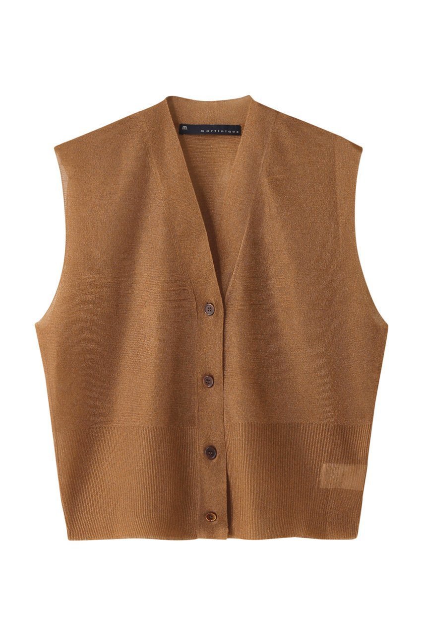 【マルティニーク/martinique】のシアームリネジレ 人気、トレンドファッション・服の通販 founy(ファニー) 　ファッション　Fashion　レディースファッション　Fashion for Women　トップス・カットソー　Cut & Sew Tops　ニット　Knit Tops & Sweaters　カーディガン・羽織り　Layered Style Cardigans　ベスト&ジレ / 重ね着スタイル　Vests & Gilets　エレガント 上品　Elegant　カーディガン　Cardigan, Knitwear　パープル　Purple, Violet　 other-1|ID: prp329100004872809 ipo3291000000036344552