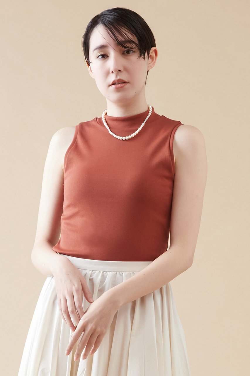 【マルティニーク/martinique】のコットンフライスアメスリプルオーバー 人気、トレンドファッション・服の通販 founy(ファニー) 　ファッション　Fashion　レディースファッション　Fashion for Women　トップス・カットソー　Cut & Sew Tops　キャミソール&ノースリーブ　Camisoles & Sleeveless Tops　シャツ・ブラウス・オフィスカジュアル　Elegant Blouses & Button-Ups　ロングTシャツ・Tシャツ　Longline T-Shirts & Tees　カジュアルプルオーバー・ニットトップス　Pullovers & Knit Tops / Casual Pullovers　カットソー・ベーシックTシャツ　Cut-and-Sewn Tops / Stretch Tees & Basics　おすすめ　Recommended / Our Picks　インナー　Innerwear　カッティング　Cutting Detail　キャミソール　Camisole, Spaghetti Strap Top　ストレッチ　Stretch, Stretchy Fabric　タンク　Tank Top, Sleeveless Top　ハイネック　High Neck, Mock Neck　フィット　Fit, Slim Fit　ボトム　Bottoms, Lower Wear　定番　Standard, Basic Item　日本製　Made In Japan　other-6|ID: prp329100004872812 ipo3291000000036344593