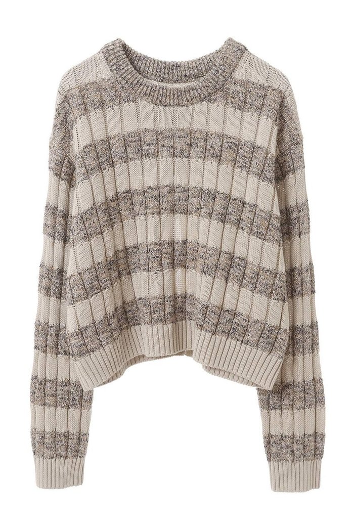 【マルティニーク/martinique】の【l heritage martinique】ラメミックスボーダープルオーバー インテリア・キッズ・メンズ・レディースファッション・服の通販 founy(ファニー) https://founy.com/ ファッション Fashion レディースファッション Fashion for Women トップス・カットソー Cut & Sew Tops ニット Knit Tops & Sweaters カジュアルプルオーバー・ニットトップス Pullovers & Knit Tops / Casual Pullovers イタリア Italy インナー Innerwear スタンダード Standard, Basic スリット Slit, Slit Detail ボーダー Border, Stripe ヴィンテージ Vintage Style 人気 Popular, Best Seller |ID: prp329100004872813 ipo3291000000036893309