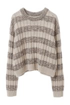 【マルティニーク/martinique】の【l heritage martinique】ラメミックスボーダープルオーバー ベージュ|ID: prp329100004872813 ipo3291000000036893310