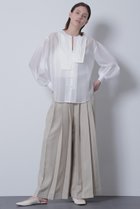 【ヒューエルミュージアム/hueLe Museum】の【STUMBLY】Tuck Pleated Wide Pants ベージュ|ID: prp329100004872818 ipo3291000000036893371