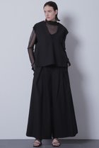 【ヒューエルミュージアム/hueLe Museum】の【STUMBLY】Cross Tuck Wide Pants ブラック|ID: prp329100004872819 ipo3291000000036344653
