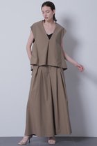 【ヒューエルミュージアム/hueLe Museum】の【STUMBLY】Cross Tuck Wide Pants ベージュ|ID: prp329100004872819 ipo3291000000036344655