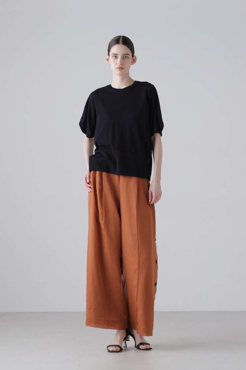 【アドーア/ADORE】のソフトオーガンジーパンツ インテリア・キッズ・メンズ・レディースファッション・服の通販 founy(ファウニー) 　ファッション　Fashion　レディースファッション　Fashion for Women　パンツ　Pants & Trousers　おすすめ　Recommended / Our Picks　ガウチョ　Gaucho　ジャケット　Jacket, Outerwear　セットアップ　Set-Up, Coordinated Outfit　新作・新入荷　New Arrivals / New In　ブラウン|ID: prp329100004872822 ipo3291000000037214202