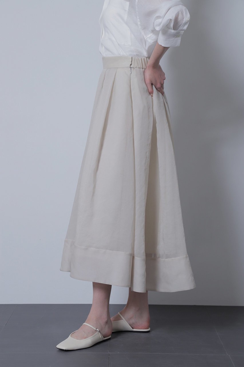 【ヒューエルミュージアム/hueLe Museum】の【hLM】ソフトオーガンジーSkirt 大人の最旬トレンドファッション＆コーディネート founy(ファウニー) 　ファッション　Fashion　レディースファッション　Fashion for Women　スカート　Skirts　ロングスカート　Long Skirts / Maxi & Midi Skirts　オーガンジー　Organza Fabric　ギャザー　Gathered, Ruffled　シアー　Sheer, See-Through　フロント　Front, Front Design　プリーツ　Pleats, Pleated　ロング　Long, Long-Length　エレガント 上品　Elegant　other-2|ID: prp329100004872827 ipo3291000000036344758