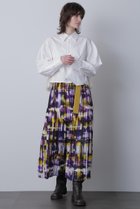 【ヒューエルミュージアム/hueLe Museum】の【STUMBLY】Belted Pleats Skirt パープル|ID: prp329100004872828 ipo3291000000036872581