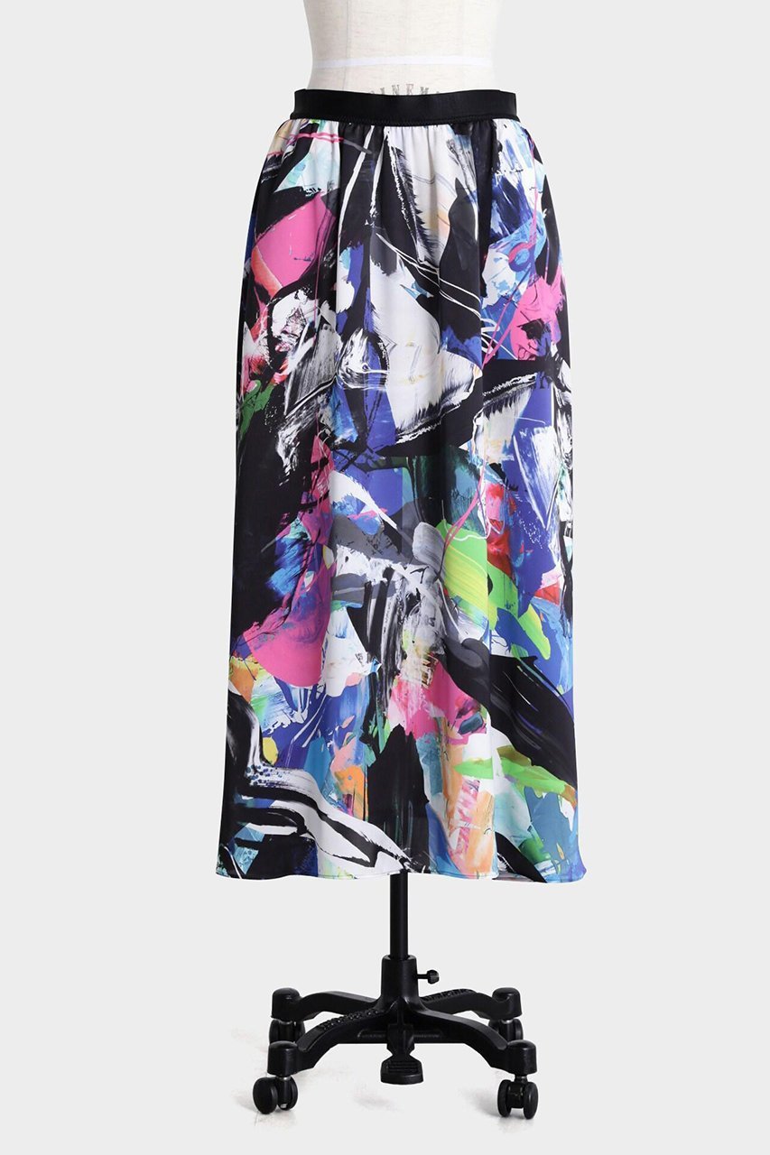 【ヒューエルミュージアム/hueLe Museum】の【STUMBLY】Printed Flare Skirt 人気、トレンドファッション・服の通販 founy(ファニー) 　ファッション　Fashion　レディースファッション　Fashion for Women　スカート　Skirts　ロングスカート　Long Skirts / Maxi & Midi Skirts　ギャザー　Gathered, Ruffled　フレア　Flare, Flared　プリント　Print, Printed Pattern　ロング　Long, Long-Length　other-2|ID: prp329100004872830 ipo3291000000036344780