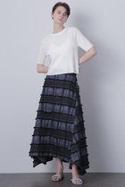 【ヒューエルミュージアム/hueLe Museum】の【hLM】チェックジャガードスカート ブルー|ID: prp329100004872832 ipo3291000000036344792