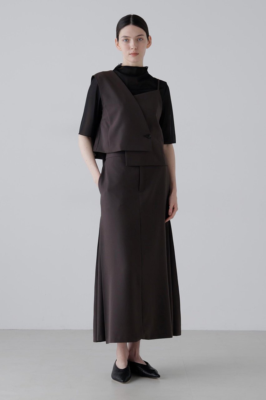 【アドーア/ADORE】のドライタッチトロスカート 人気、トレンドファッション・服の通販 founy(ファニー) 　ファッション　Fashion　レディースファッション　Fashion for Women　スカート　Skirts　ロングスカート　Long Skirts / Maxi & Midi Skirts　ボックス　Boxy, Box Shape　ロング　Long, Long-Length　other-2|ID: prp329100004872833 ipo3291000000036893428