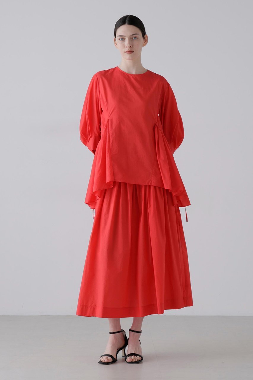 【アドーア/ADORE】のナイロンコットンタフタスカート インテリア・キッズ・メンズ・レディースファッション・服の通販 founy(ファニー) ファッション Fashion レディースファッション Fashion for Women スカート Skirts ロングスカート Long Skirts / Maxi & Midi Skirts エアリー Airy Texture タフタ Taffeta, Structured Fabric フレア Flare, Flared ロング Long, Long-Length エレガント 上品 Elegant 新作・新入荷 New Arrivals / New In レッド|ID: prp329100004872834 ipo3291000000036344805