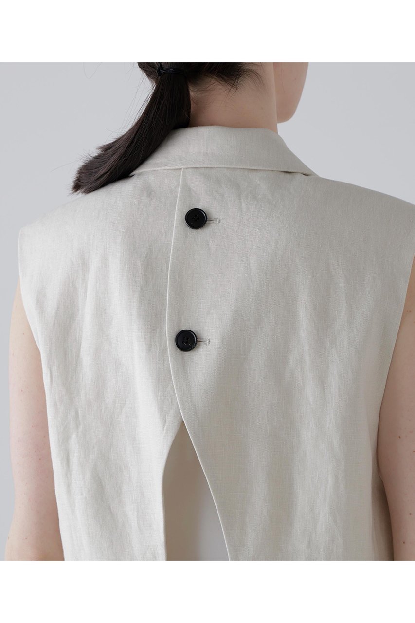 【アドーア/ADORE】のデラヴェライク麻ジレ 人気、トレンドファッション・服の通販 founy(ファニー) 　ファッション　Fashion　レディースファッション　Fashion for Women　アウター　Coat / Outerwear Collection　レディースジャケット・軽アウター　Jackets　ジャケット　Jacket, Outerwear　ダブル　Double, Double-Breasted　ボックス　Boxy, Box Shape　other-8|ID: prp329100004872838 ipo3291000000036893455