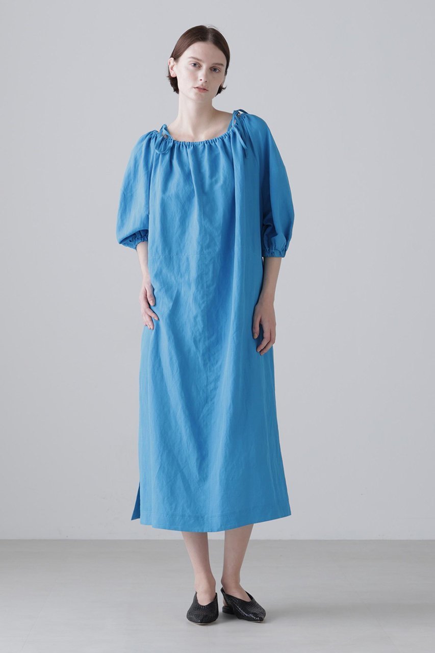 【アドーア/ADORE】のドライタッチレーヨンワンピース インテリア・キッズ・メンズ・レディースファッション・服の通販 founy(ファウニー) 　ファッション　Fashion　レディースファッション　Fashion for Women　ワンピース　Dresses　チュニック　Tunic Tops & Dresses　チュニック　Tunic, Long Top　ドレス　Dress, One-Piece　ロング　Long, Long-Length　ブルー|ID: prp329100004872839 ipo3291000000037028156