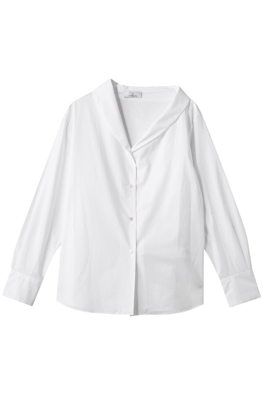 【ジェイドット/j.】の高密度コットンアシメブラウス 人気、トレンドファッション・服の通販 founy(ファニー) ファッション Fashion レディースファッション Fashion for Women トップス・カットソー Cut & Sew Tops シャツ・ブラウス・オフィスカジュアル Elegant Blouses & Button-Ups アシンメトリー Asymmetrical Style スリーブ Sleeve, Long Sleeve / Short Sleeve タイプライター Typewriter Fabric, Crisp Cotton ロング Long, Long-Length エレガント 上品 Elegant other-1|ID: prp329100004872862 ipo3291000000036345047