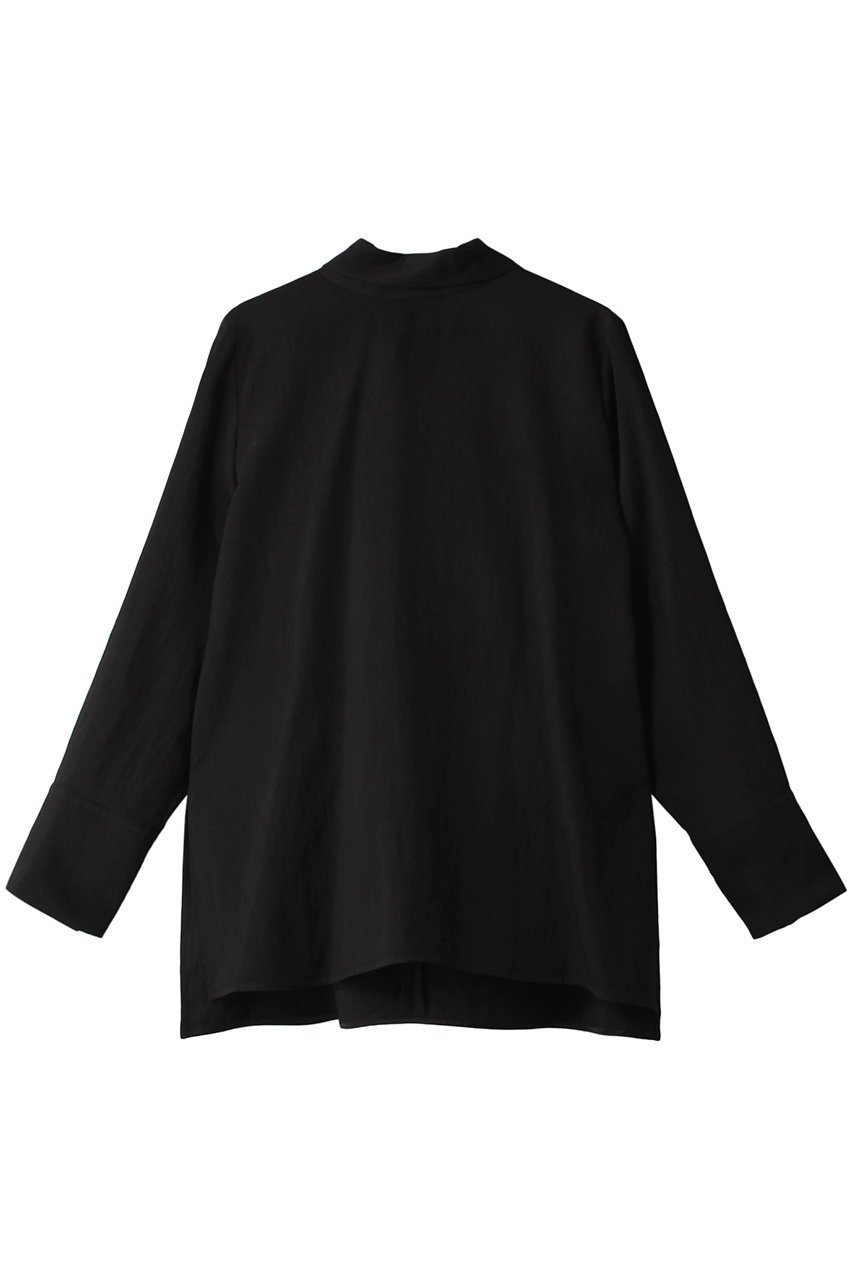 【ジェイドット/j.】のドレープツイル・スカーフタイブラウス インテリア・キッズ・メンズ・レディースファッション・服の通販 founy(ファニー) 　ファッション　Fashion　レディースファッション　Fashion for Women　トップス・カットソー　Cut & Sew Tops　シャツ・ブラウス・オフィスカジュアル　Elegant Blouses & Button-Ups　なめらか　Smooth, Silky Texture　エレガント 上品　Elegant　カフス　Cuff Design　スカーフ　Scarf, Neckwear　ストレート　Straight, Straight Cut　スリーブ　Sleeve, Long Sleeve / Short Sleeve　ドレープ　Drape, Draping Fabric　フィット　Fit, Slim Fit　リラックス　Relax, Relaxed Fit　ロング　Long, Long-Length　ブラック|ID: prp329100004872866 ipo3291000000036345084