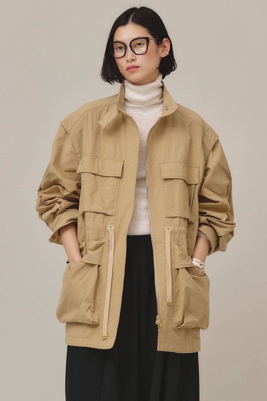 【カレンソロジー/Curensology】のミリタリー2WAYブルゾン インテリア・キッズ・メンズ・レディースファッション・服の通販 founy(ファニー) 　ファッション　Fashion　レディースファッション　Fashion for Women　アウター　Coat / Outerwear Collection　レディースジャケット・軽アウター　Jackets　ブルゾンジャケット・スポーティアウター　Blouson Jackets　ジャケット　Jacket, Outerwear　ドローコード　Drawcord, Drawstring Cord　ブルゾン　Blouson, Bomber Jacket　ベスト　Vest, Waistcoat　ポケット　Pocket, Pocket Detail　ミリタリー　Military, Army Style　軽量　Lightweight, Ultra Light　ベージュ|ID: prp329100004872870 ipo3291000000036893596