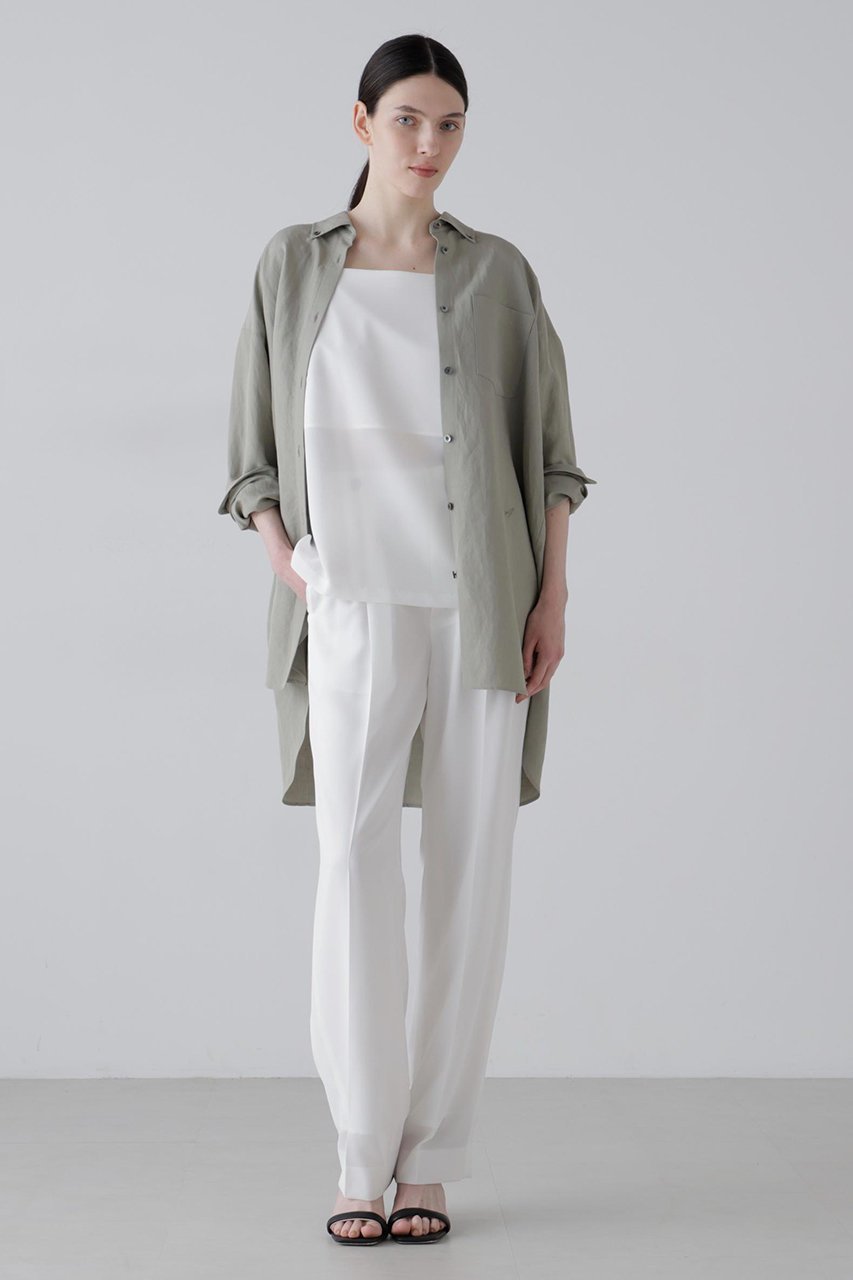 【アドーア/ADORE】のドライツイルパンツ インテリア・キッズ・メンズ・レディースファッション・服の通販 founy(ファニー) 　ファッション　Fashion　レディースファッション　Fashion for Women　パンツ　Pants & Trousers　おすすめ　Recommended / Our Picks　ジャケット　Jacket, Outerwear　ストレート　Straight, Straight Cut　セットアップ　Set-Up, Coordinated Outfit　ツイル　Twist, Twisted Detail　ドレープ　Drape, Draping Fabric　ロング　Long, Long-Length　ホワイト|ID: prp329100004872874 ipo3291000000036893612