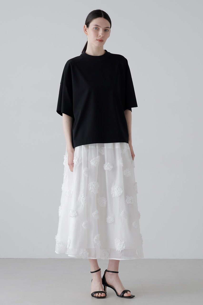 【アドーア/ADORE】のドットフラワーエンブロイダリースカート 大人の最旬トレンドファッション＆コーディネート founy(ファウニー) 　ファッション　Fashion　レディースファッション　Fashion for Women　スカート　Skirts　ロングスカート　Long Skirts / Maxi & Midi Skirts　シアー　Sheer, See-Through　フラワー　Flower, Floral　ロング　Long, Long-Length　無地　Plain, Solid Color　other-3|ID: prp329100004872877 ipo3291000000036933414