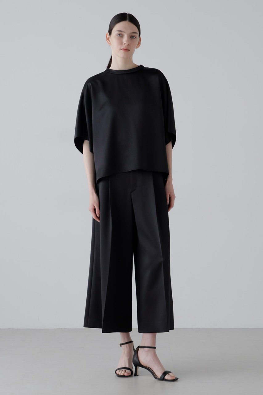 【アドーア/ADORE】のラスターサテンパンツ 大人の最旬トレンドファッション＆コーディネート founy(ファウニー) 　ファッション　Fashion　レディースファッション　Fashion for Women　パンツ　Pants & Trousers　おすすめ　Recommended / Our Picks　クロップド　Cropped, Short Length　サテン　Satin, Glossy Fabric　セットアップ　Set-Up, Coordinated Outfit　フォルム　Silhouette, Form　ワイド　Wide, Wide Fit　エレガント 上品　Elegant　再入荷　Restock / Back in Stock　 other-1|ID: prp329100004872880 ipo3291000000036954363