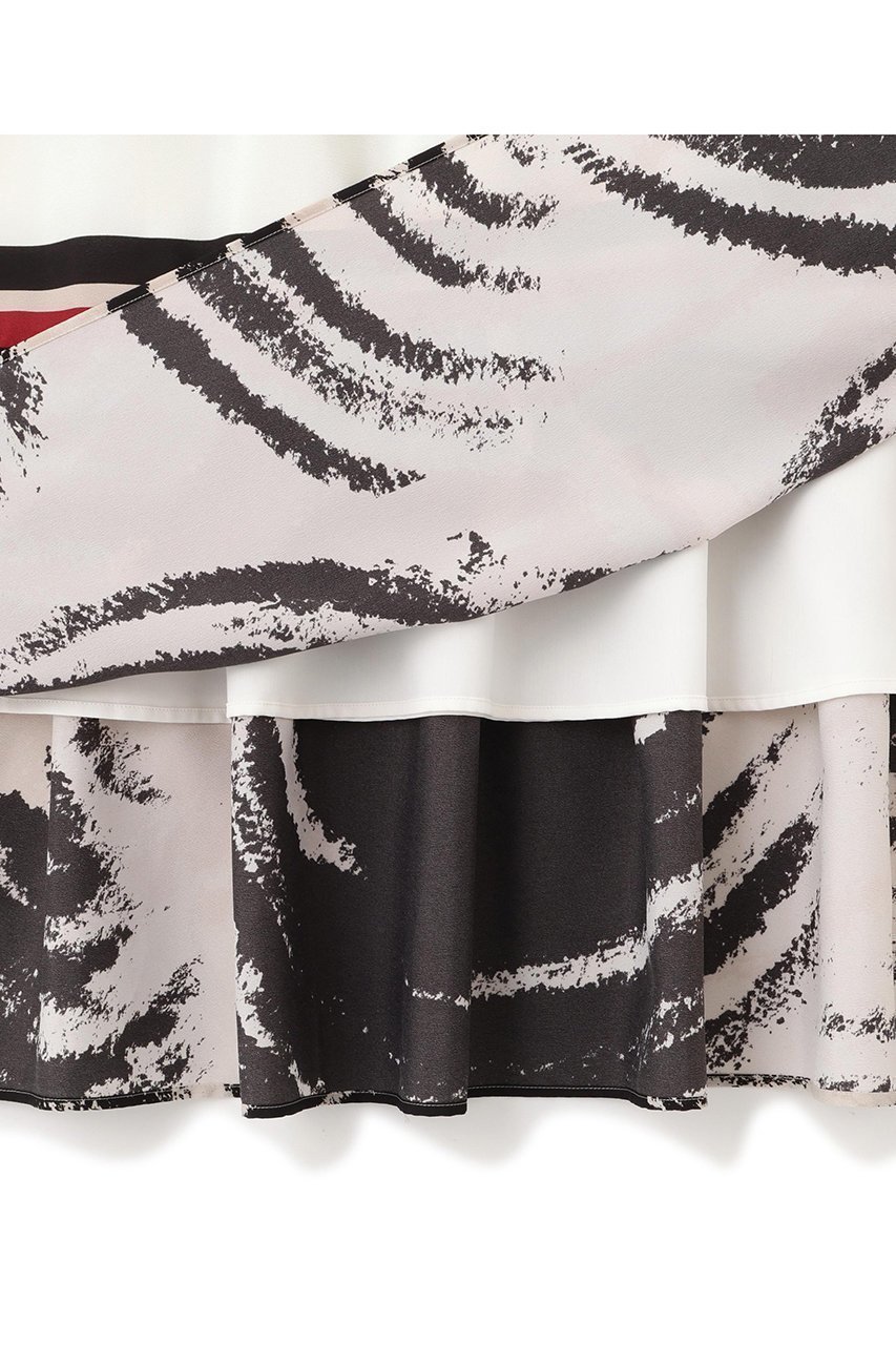 【アドーア/ADORE】のモダントライバルプリントスカート 人気、トレンドファッション・服の通販 founy(ファニー) 　ファッション　Fashion　レディースファッション　Fashion for Women　スカート　Skirts　ロングスカート　Long Skirts / Maxi & Midi Skirts　ティアード　Tiered, Tiered Style　プリント　Print, Printed Pattern　ボーダー　Border, Stripe　モダン　Modern, Contemporary　モチーフ　Motif, Design Theme　ロング　Long, Long-Length　切替　Switching, Contrast Panel　新作・新入荷　New Arrivals / New In　other-5|ID: prp329100004872882 ipo3291000000036345228