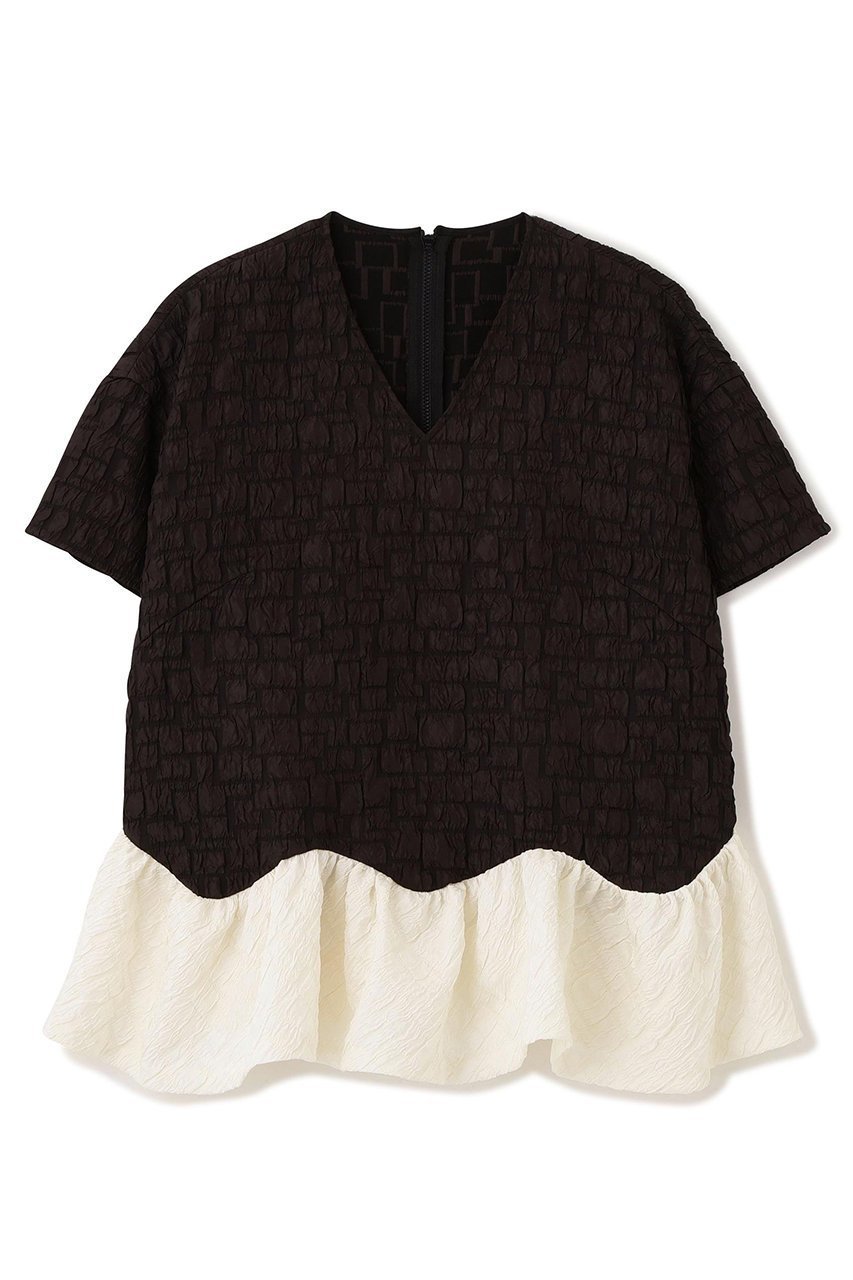 【アドーア/ADORE】のブロックジャガードブラウス 大人の最旬トレンドファッション＆コーディネート founy(ファウニー) 　ファッション　Fashion　レディースファッション　Fashion for Women　トップス・カットソー　Cut & Sew Tops　シャツ・ブラウス・オフィスカジュアル　Elegant Blouses & Button-Ups　コンパクト　Compact, Small Size　ショート　Short, Short Length　ジャカード／ジャガード　Jacquard, Woven Pattern　スリーブ　Sleeve, Long Sleeve / Short Sleeve　セットアップ　Set-Up, Coordinated Outfit　ブロック　Block, Solid Block Pattern　エレガント 上品　Elegant　other-3|ID: prp329100004872887 ipo3291000000036940303