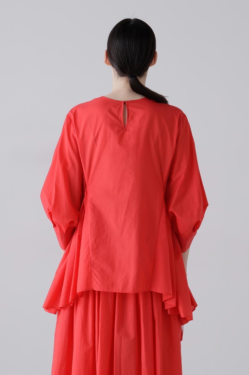 【アドーア/ADORE】のナイロンコットンタフタブラウス 人気、トレンドファッション・服の通販 founy(ファニー) 　ファッション　Fashion　レディースファッション　Fashion for Women　トップス・カットソー　Cut & Sew Tops　シャツ・ブラウス・オフィスカジュアル　Elegant Blouses & Button-Ups　ギャザー　Gathered, Ruffled　ショート　Short, Short Length　スリーブ　Sleeve, Long Sleeve / Short Sleeve　タフタ　Taffeta, Structured Fabric　フェミニン　Feminine, Girly　エレガント 上品　Elegant　夏　Summer　新作・新入荷　New Arrivals / New In　春　Spring　S/S・春夏　SS, Spring/Summer, Warm Season　other-4|ID: prp329100004872890 ipo3291000000036345297