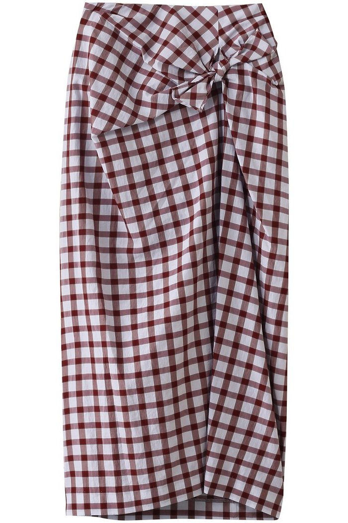 【マルティニーク/martinique】の【CURRENTAGE】ギンガムチェックスカート インテリア・キッズ・メンズ・レディースファッション・服の通販 founy(ファニー) https://founy.com/ ファッション Fashion レディースファッション Fashion for Women スカート Skirts ロングスカート Long Skirts / Maxi & Midi Skirts アシンメトリー Asymmetrical Style ギンガム Gingham, Gingham Fabric シルク Silk, 100% Silk シンプル Simple, Minimal ドレープ Drape, Draping Fabric フロント Front, Front Design リボン Ribbon, Bow ロング Long, Long-Length エレガント 上品 Elegant |ID: prp329100004872899 ipo3291000000036345375