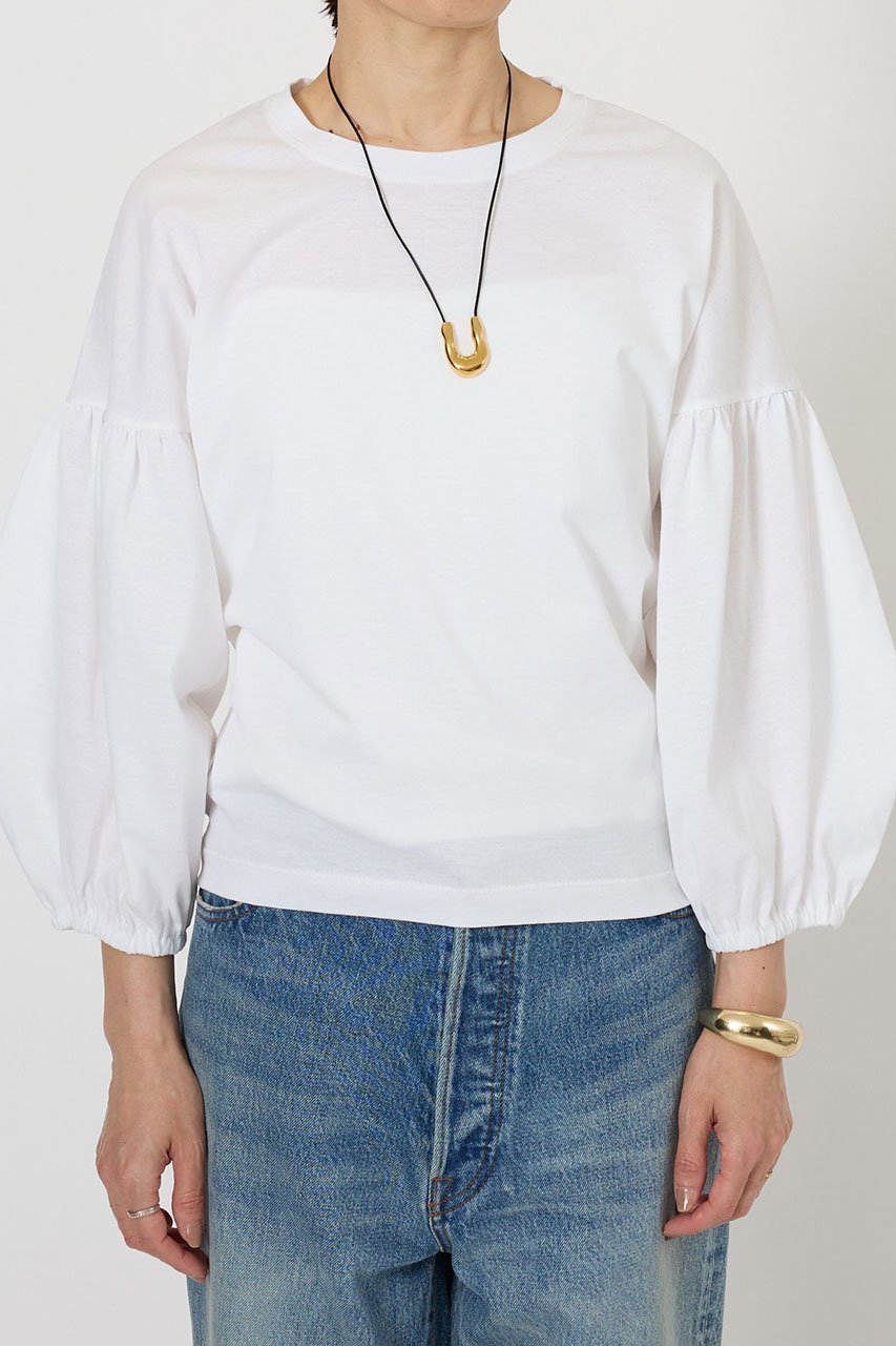 【ブリル/BRILL】のリボンカットソープルオーバー 人気、トレンドファッション・服の通販 founy(ファニー) 　ファッション　Fashion　レディースファッション　Fashion for Women　トップス・カットソー　Cut & Sew Tops　シャツ・ブラウス・オフィスカジュアル　Elegant Blouses & Button-Ups　ロングTシャツ・Tシャツ　Longline T-Shirts & Tees　カジュアルプルオーバー・ニットトップス　Pullovers & Knit Tops / Casual Pullovers　カットソー・ベーシックTシャツ　Cut-and-Sewn Tops / Stretch Tees & Basics　ギャザー　Gathered, Ruffled　ショート　Short, Short Length　スリーブ　Sleeve, Long Sleeve / Short Sleeve　リボン　Ribbon, Bow　other-4|ID: prp329100004872906 ipo3291000000036345434