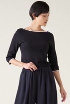 【マルティニーク/martinique】のバイカラーパイピングプルオーバー 人気、トレンドファッション・服の通販 founy(ファニー) ファッション Fashion レディースファッション Fashion for Women トップス・カットソー Cut & Sew Tops シャツ・ブラウス・オフィスカジュアル Elegant Blouses & Button-Ups ロングTシャツ・Tシャツ Longline T-Shirts & Tees カジュアルプルオーバー・ニットトップス Pullovers & Knit Tops / Casual Pullovers カットソー・ベーシックTシャツ Cut-and-Sewn Tops / Stretch Tees & Basics おすすめ Recommended / Our Picks インナー Innerwear カットソー Cut and Sewn Top クラシカル Classical, Vintage-Inspired ショート Short, Short Length ジャケット Jacket, Outerwear ストレッチ Stretch, Stretchy Fabric スリーブ Sleeve, Long Sleeve / Short Sleeve テレコ Ribbed, Rib Stitch 夏 Summer 春 Spring 無地 Plain, Solid Color thumbnail ブラック|ID: prp329100004872907 ipo3291000000036345440