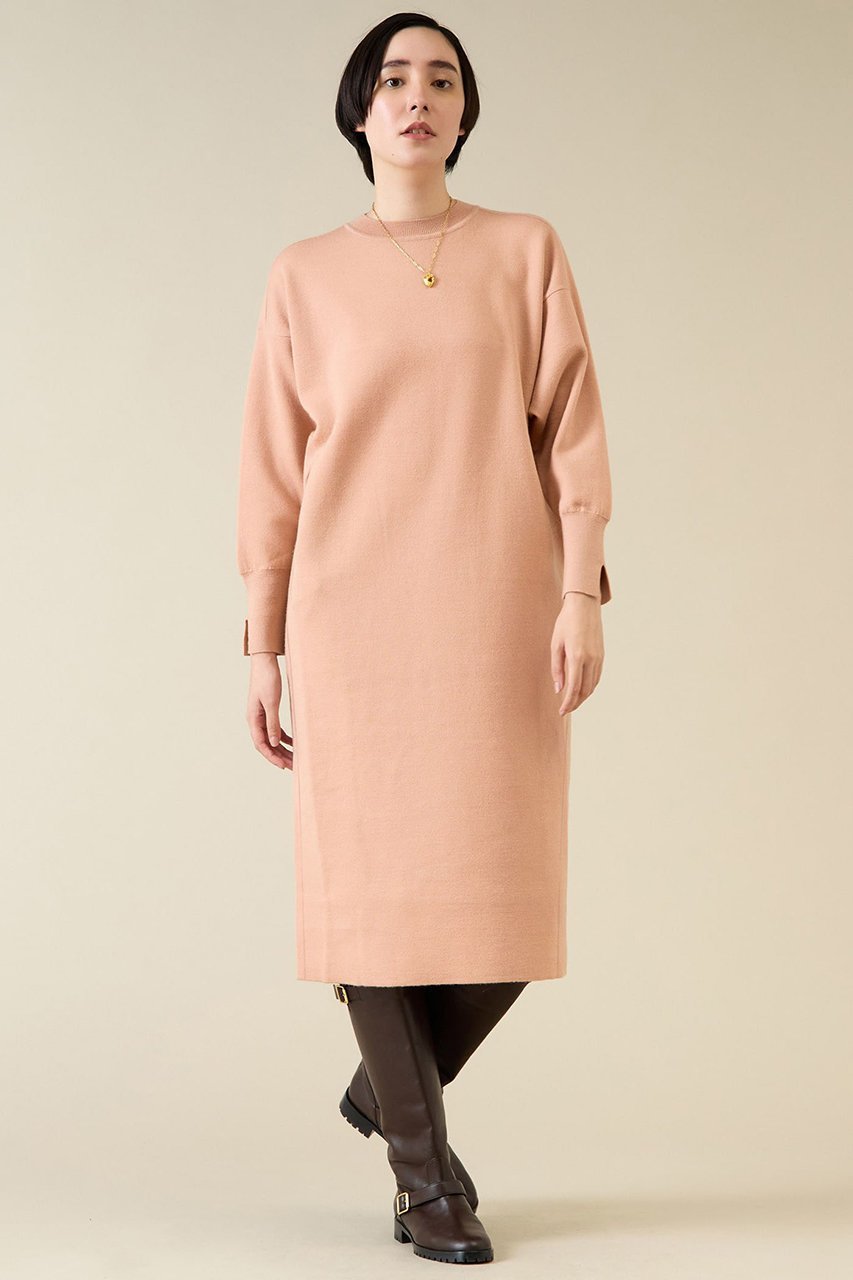 【マルティニーク/martinique】のWフェイスニットドレス インテリア・キッズ・メンズ・レディースファッション・服の通販 founy(ファニー) ファッション Fashion レディースファッション Fashion for Women ワンピース Dresses フォーマル・パーティードレス・結婚式用ドレス Elegant & Casual Dresses チュニック Tunic Tops & Dresses おすすめ Recommended / Our Picks スリット Slit, Slit Detail チュニック Tunic, Long Top フェイス Face, Facial Design ロング Long, Long-Length ピンク|ID: prp329100004872919 ipo3291000000036345514