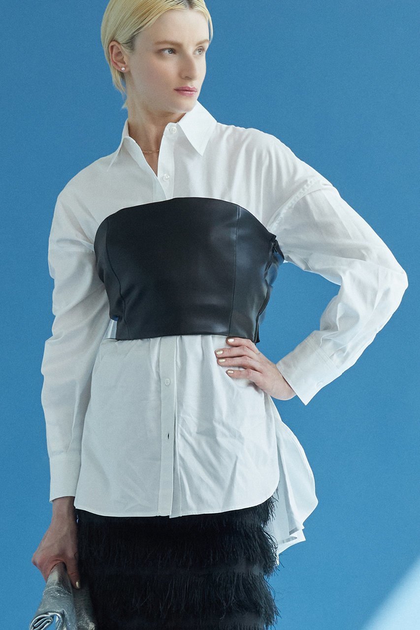 【サードマガジン/THIRD MAGAZINE】のビスチェ 人気、トレンドファッション・服の通販 founy(ファニー) 　ファッション　Fashion　レディースファッション　Fashion for Women　トップス・カットソー　Cut & Sew Tops　キャミソール&ノースリーブ　Camisoles & Sleeveless Tops　シャツ・ブラウス・オフィスカジュアル　Elegant Blouses & Button-Ups　ビスチェ　Bustiers & Corset Tops / Layered Bustier Style　なめらか　Smooth, Silky Texture　インナー　Innerwear　シンプル　Simple, Minimal　ジャケット　Jacket, Outerwear　トレンド　Trend, Trending Now　ノースリーブ　Sleeveless, No-Sleeve　ビスチェ　Bustier, Corset Top　フェイクレザー　Faux Leather, PU Leather　other-7|ID: prp329100004872926 ipo3291000000036345568