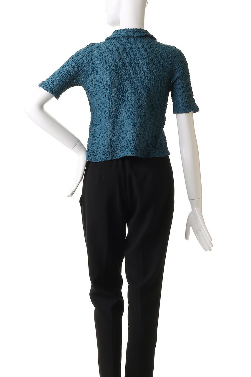 【マルティニーク/martinique】の【CURRENTAGE】ラッセルレースポロ 人気、トレンドファッション・服の通販 founy(ファニー) 　ファッション　Fashion　レディースファッション　Fashion for Women　トップス・カットソー　Cut & Sew Tops　シャツ・ブラウス・オフィスカジュアル　Elegant Blouses & Button-Ups　クロップド　Cropped, Short Length　ショート　Short, Short Length　スリーブ　Sleeve, Long Sleeve / Short Sleeve　デニム　Denim, Jeans Material　バランス　Balance, Style Balance　フィット　Fit, Slim Fit　ポロシャツ　Polo Shirt, Collared Tee　ラッセル　Raschel, Raschel Lace　レース　Lace, Lace Fabric　エレガント 上品　Elegant　other-4|ID: prp329100004872931 ipo3291000000036345602