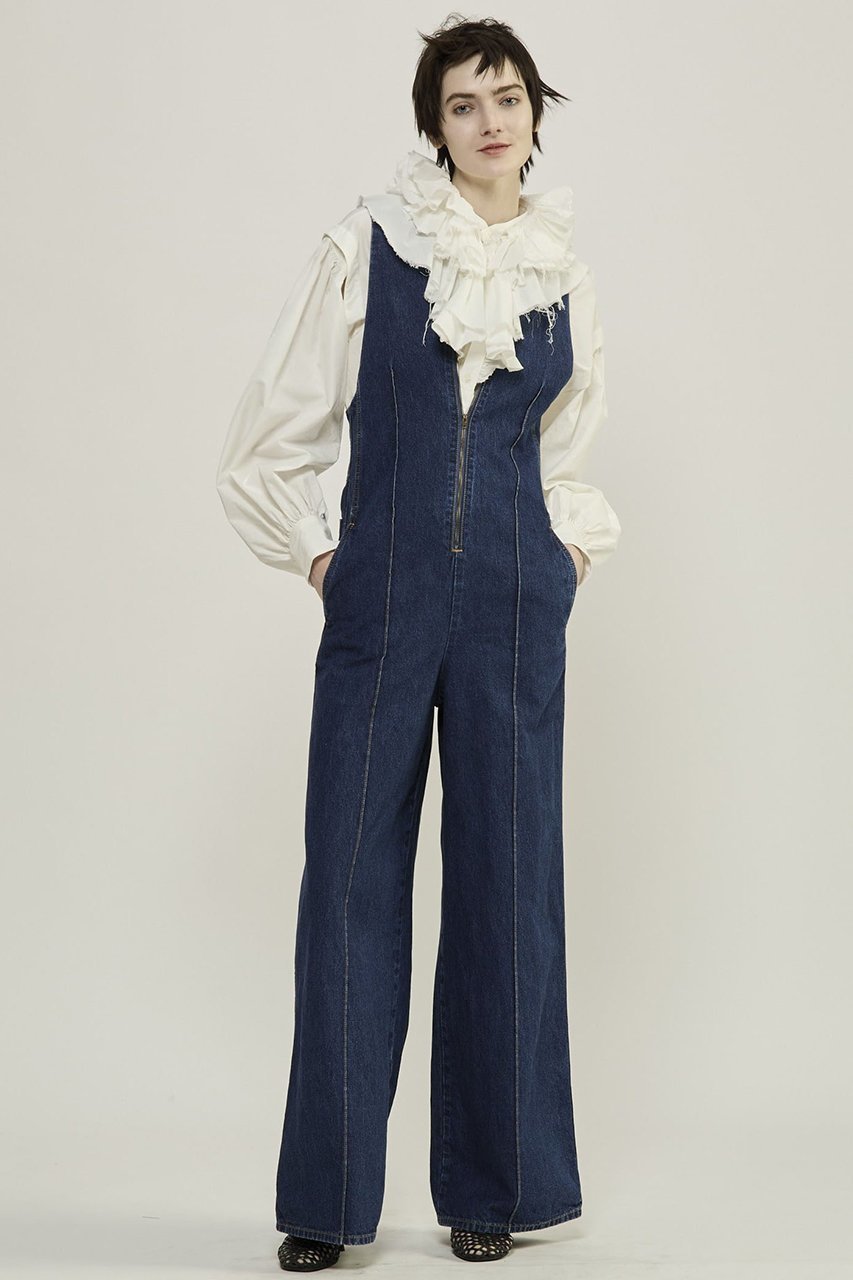 【カレンテージ/CURRENTAGE】の2WAYラッフルフリルブラウス 人気、トレンドファッション・服の通販 founy(ファニー) 　ファッション　Fashion　レディースファッション　Fashion for Women　トップス・カットソー　Cut & Sew Tops　シャツ・ブラウス・オフィスカジュアル　Elegant Blouses & Button-Ups　シルク　Silk, 100% Silk　スリーブ　Sleeve, Long Sleeve / Short Sleeve　フェミニン　Feminine, Girly　フリル　Frill, Ruffle　フロント　Front, Front Design　リラックス　Relax, Relaxed Fit　ロング　Long, Long-Length　other-2|ID: prp329100004872936 ipo3291000000036345639