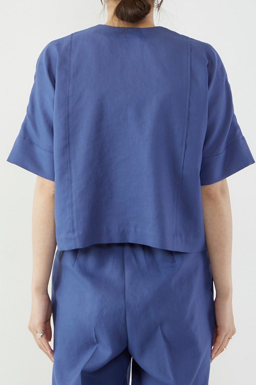 【マルティニーク/martinique】の2WAYクロップドブラウス 人気、トレンドファッション・服の通販 founy(ファニー) ファッション Fashion レディースファッション Fashion for Women トップス・カットソー Cut & Sew Tops シャツ・ブラウス・オフィスカジュアル Elegant Blouses & Button-Ups おすすめ Recommended / Our Picks ショート Short, Short Length シンプル Simple, Minimal ジャケット Jacket, Outerwear スリーブ Sleeve, Long Sleeve / Short Sleeve セットアップ Set-Up, Coordinated Outfit デニム Denim, Jeans Material フロント Front, Front Design 半袖 Short Sleeve, Half Sleeve 定番 Standard, Basic Item other-6|ID: prp329100004872938 ipo3291000000036345653