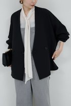 【ガリャルダガランテ/GALLARDAGALANTE】のジャージードルマンジャケット 人気、トレンドファッション・服の通販 founy(ファニー) ファッション Fashion レディースファッション Fashion for Women アウター Coat / Outerwear Collection レディースジャケット・軽アウター Jackets カーディガン Cardigan, Knitwear ジャケット Jacket, Outerwear デニム Denim, Jeans Material 再入荷 Restock / Back in Stock 楽ちん Easy Fit, Comfortable thumbnail ブラック|ID: prp329100004872943 ipo3291000000036345687