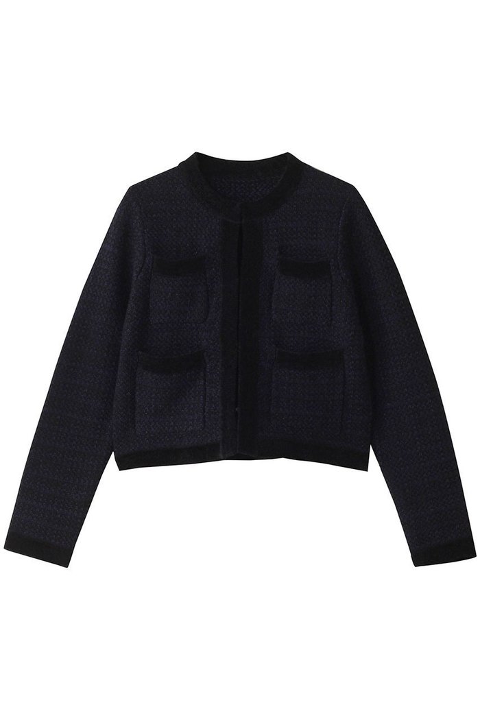 【アルアバイル/allureville】の【Loulou Willoughby】ツィードニットジャケット インテリア・キッズ・メンズ・レディースファッション・服の通販 founy(ファニー) https://founy.com/ ファッション Fashion レディースファッション Fashion for Women アウター Coat / Outerwear Collection レディースジャケット・軽アウター Jackets カーディガン Cardigan, Knitwear ジャケット Jacket, Outerwear ツイード／ツィード Choker, Choker Necklace フォーマル Formal, Dressy フロント Front, Front Design ポケット Pocket, Pocket Detail エレガント 上品 Elegant |ID: prp329100004872945 ipo3291000000036345702