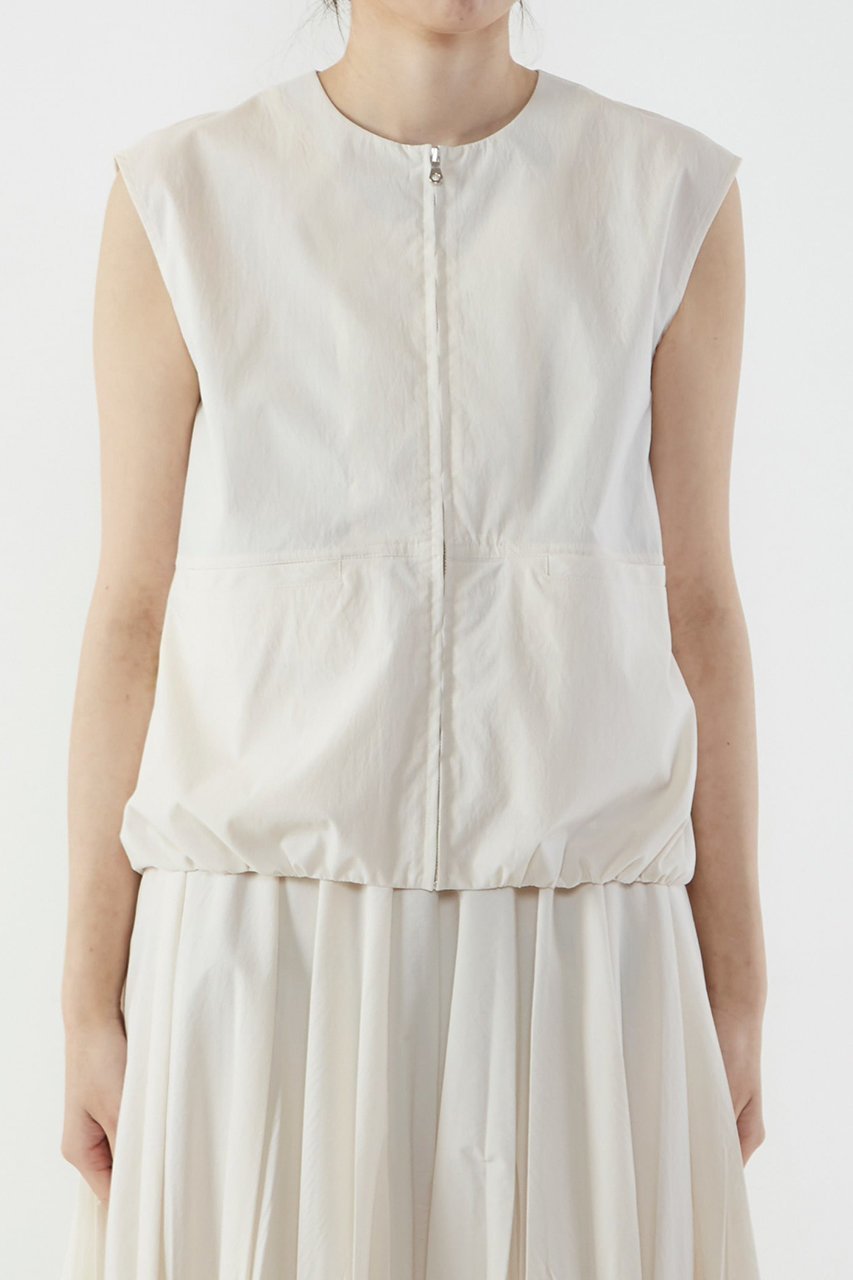 【マルティニーク/martinique】のジップアップベスト(セットアップ可) 人気、トレンドファッション・服の通販 founy(ファニー) 　ファッション　Fashion　レディースファッション　Fashion for Women　アウター　Coat / Outerwear Collection　レディースジャケット・軽アウター　Jackets　おすすめ　Recommended / Our Picks　ジャケット　Jacket, Outerwear　セットアップ　Set-Up, Coordinated Outfit　タイプライター　Typewriter Fabric, Crisp Cotton　タンク　Tank Top, Sleeveless Top　ノースリーブ　Sleeveless, No-Sleeve　バルーン　Balloon, Balloon Silhouette　ベスト　Vest, Waistcoat　夏　Summer　other-5|ID: prp329100004872946 ipo3291000000036345717