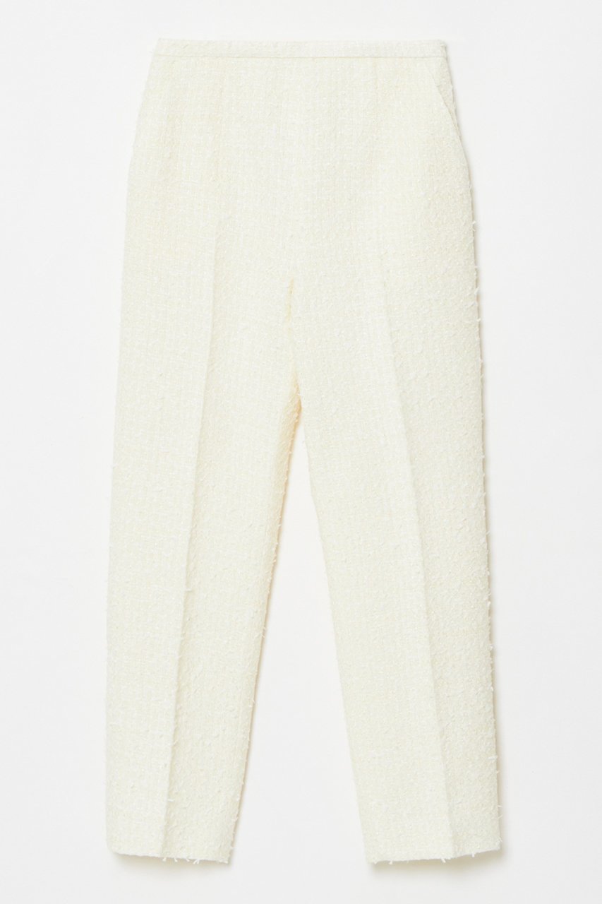 【アルアバイル/allureville】の【LOULOU WILLOUGHBY】ファンシーツイードパンツ インテリア・キッズ・メンズ・レディースファッション・服の通販 founy(ファニー) ファッション Fashion レディースファッション Fashion for Women パンツ Pants & Trousers ジャケット Jacket, Outerwear セットアップ Set-Up, Coordinated Outfit センター Center, Center Line ツイード/ツィード Choker, Choker Necklace 春 Spring オフホワイト|ID: prp329100004872962 ipo3291000000036345842