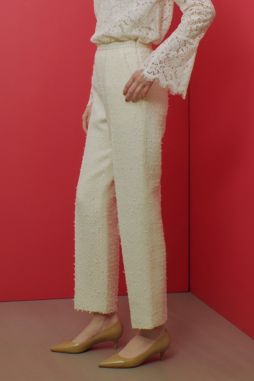 【アルアバイル/allureville】の【LOULOU WILLOUGHBY】ファンシーツイードパンツ 人気、トレンドファッション・服の通販 founy(ファニー) ファッション Fashion レディースファッション Fashion for Women パンツ Pants & Trousers ジャケット Jacket, Outerwear セットアップ Set-Up, Coordinated Outfit センター Center, Center Line ツイード/ツィード Choker, Choker Necklace 春 Spring other-4|ID: prp329100004872962 ipo3291000000036345845