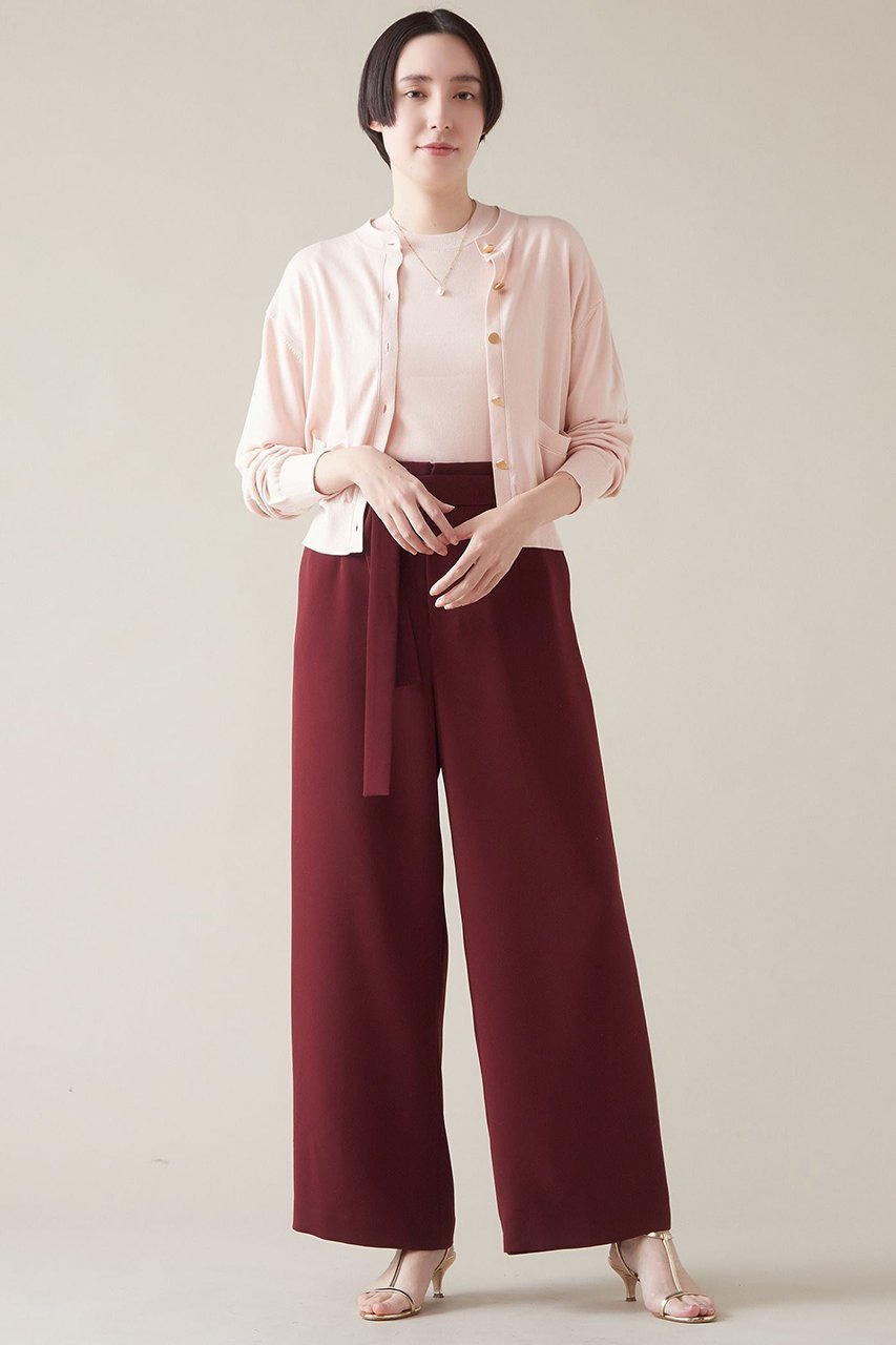 【マルティニーク/martinique】のベルト付きワイドパンツ 人気、トレンドファッション・服の通販 founy(ファニー) 　ファッション　Fashion　レディースファッション　Fashion for Women　パンツ　Pants & Trousers　ベルト&ウエストマーク　Belts & Waist Accessories　ストライプ　Stripe, Striped Pattern　ワイド　Wide, Wide Fit　無地　Plain, Solid Color　other-7|ID: prp329100004872963 ipo3291000000036345857