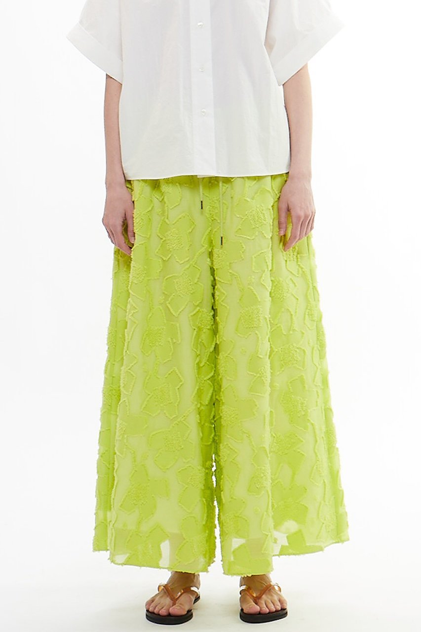 【プレインピープル/PLAIN PEOPLE】のカットジャガードフレアーパンツ 人気、トレンドファッション・服の通販 founy(ファニー) 　ファッション　Fashion　レディースファッション　Fashion for Women　パンツ　Pants & Trousers　おすすめ　Recommended / Our Picks　ジャカード／ジャガード　Jacquard, Woven Pattern　フレア　Flare, Flared　モダン　Modern, Contemporary　モチーフ　Motif, Design Theme　other-2|ID: prp329100004872964 ipo3291000000036345860