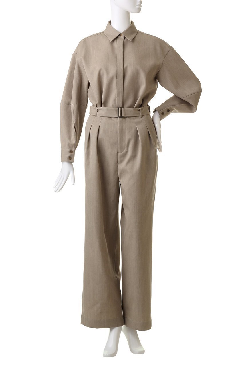 【マルティニーク/martinique】の【三尋木奈保×l heritage martinique】ウールギャバオールインワン 人気、トレンドファッション・服の通販 founy(ファニー) ファッション Fashion レディースファッション Fashion for Women パンツ Pants & Trousers ヴィンテージ Vintage Style カシュクール Wrap Design コラボ Collaboration, Collab スタンダード Standard, Basic スリーブ Sleeve, Long Sleeve / Short Sleeve セットアップ Set-Up, Coordinated Outfit セパレート Separate, Two-Piece ブラウジング Blouson Silhouette, Cinched Waist other-2|ID: prp329100004872971 ipo3291000000036345914