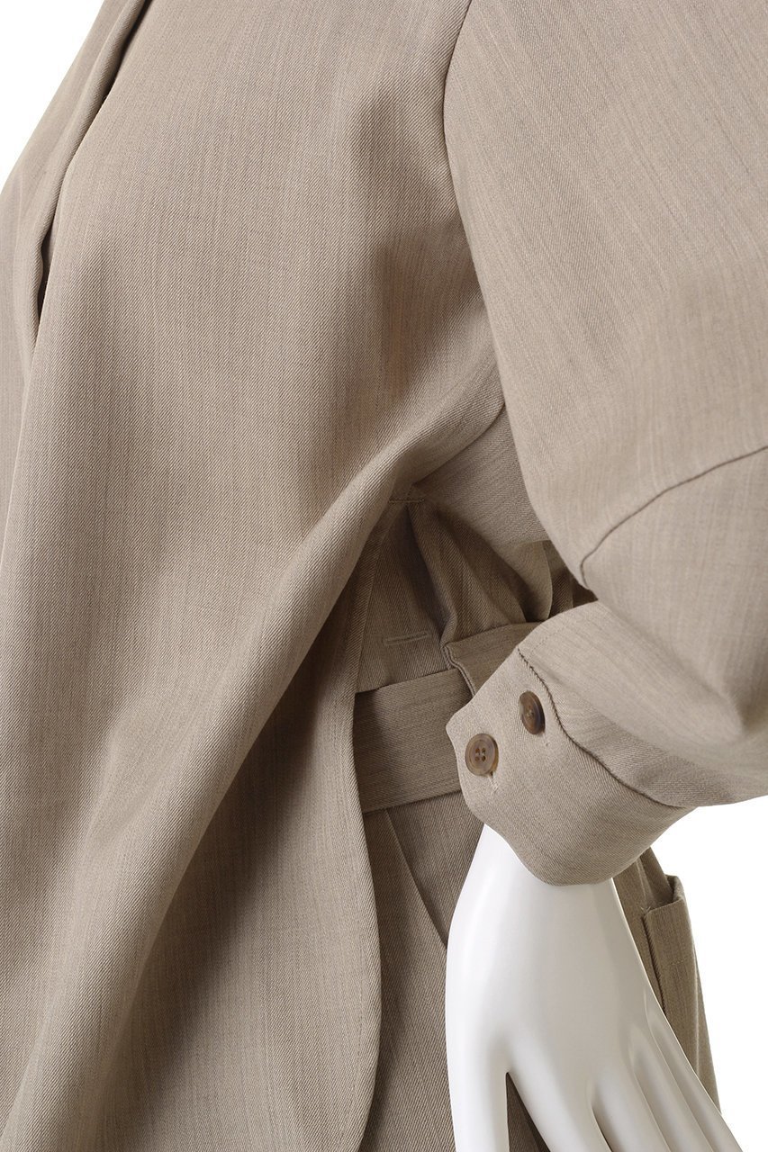 【マルティニーク/martinique】の【三尋木奈保×l heritage martinique】ウールギャバオールインワン 人気、トレンドファッション・服の通販 founy(ファニー) ファッション Fashion レディースファッション Fashion for Women パンツ Pants & Trousers ヴィンテージ Vintage Style カシュクール Wrap Design コラボ Collaboration, Collab スタンダード Standard, Basic スリーブ Sleeve, Long Sleeve / Short Sleeve セットアップ Set-Up, Coordinated Outfit セパレート Separate, Two-Piece ブラウジング Blouson Silhouette, Cinched Waist other-6|ID: prp329100004872971 ipo3291000000036345918