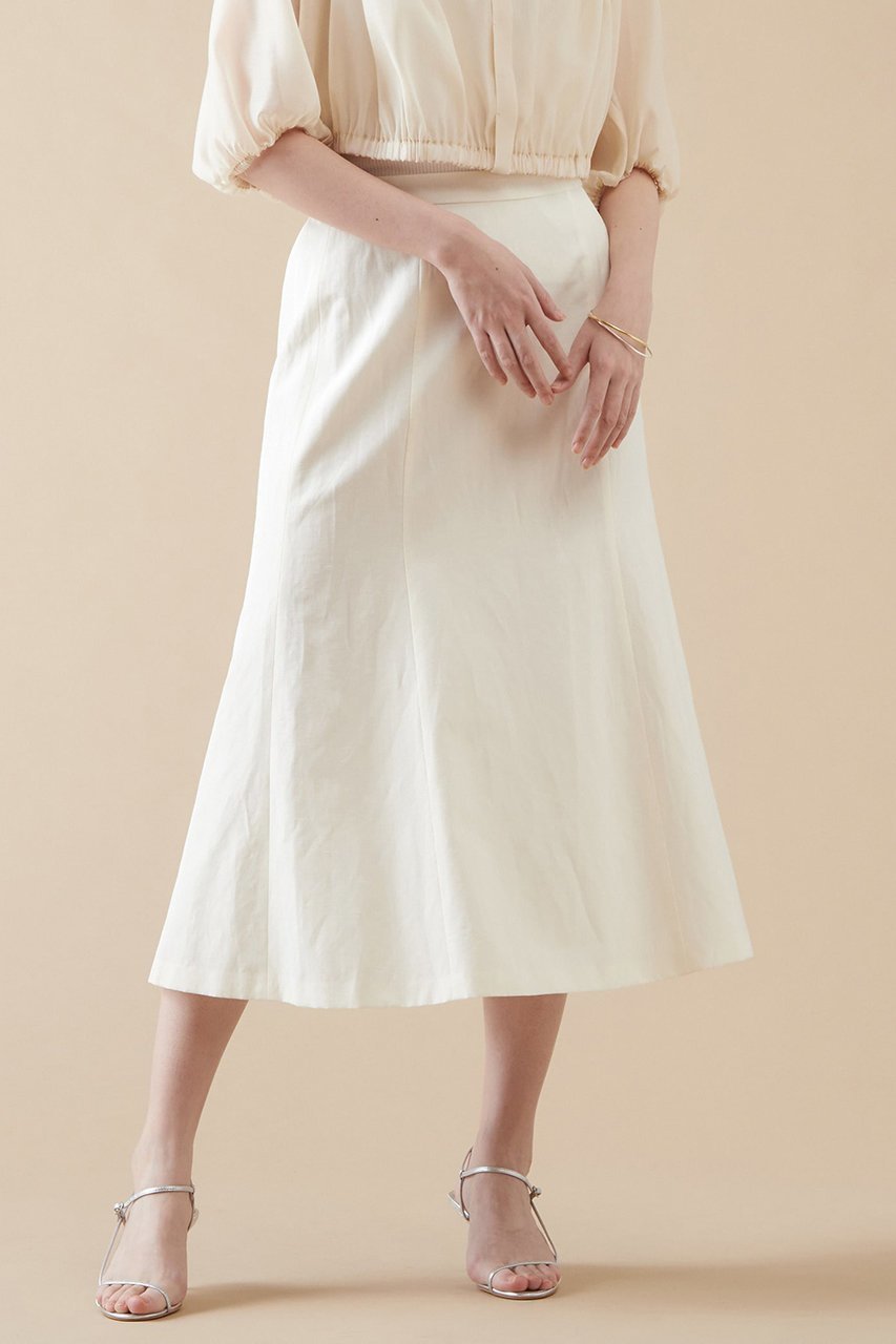 【マルティニーク/martinique】のバックゴムフレアスカート 人気、トレンドファッション・服の通販 founy(ファニー) 　ファッション　Fashion　レディースファッション　Fashion for Women　スカート　Skirts　Aライン・フレアスカート　A-Line & Flared Skirts　ロングスカート　Long Skirts / Maxi & Midi Skirts　バッグ　Bags　おすすめ　Recommended / Our Picks　シンプル　Simple, Minimal　バランス　Balance, Style Balance　フレア　Flare, Flared　リネン　Linen, Linen Fabric　ロング　Long, Long-Length　夏　Summer　 other-1|ID: prp329100004872982 ipo3291000000036893970